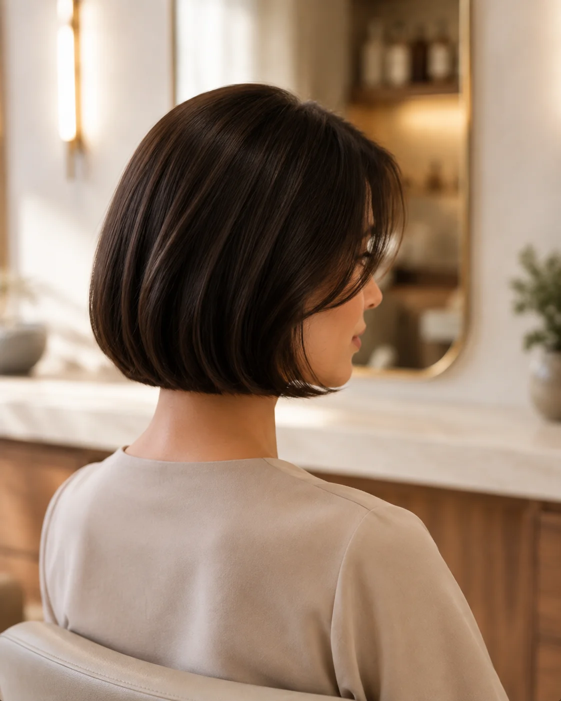 Bob contemporaneo con styling ordinato
