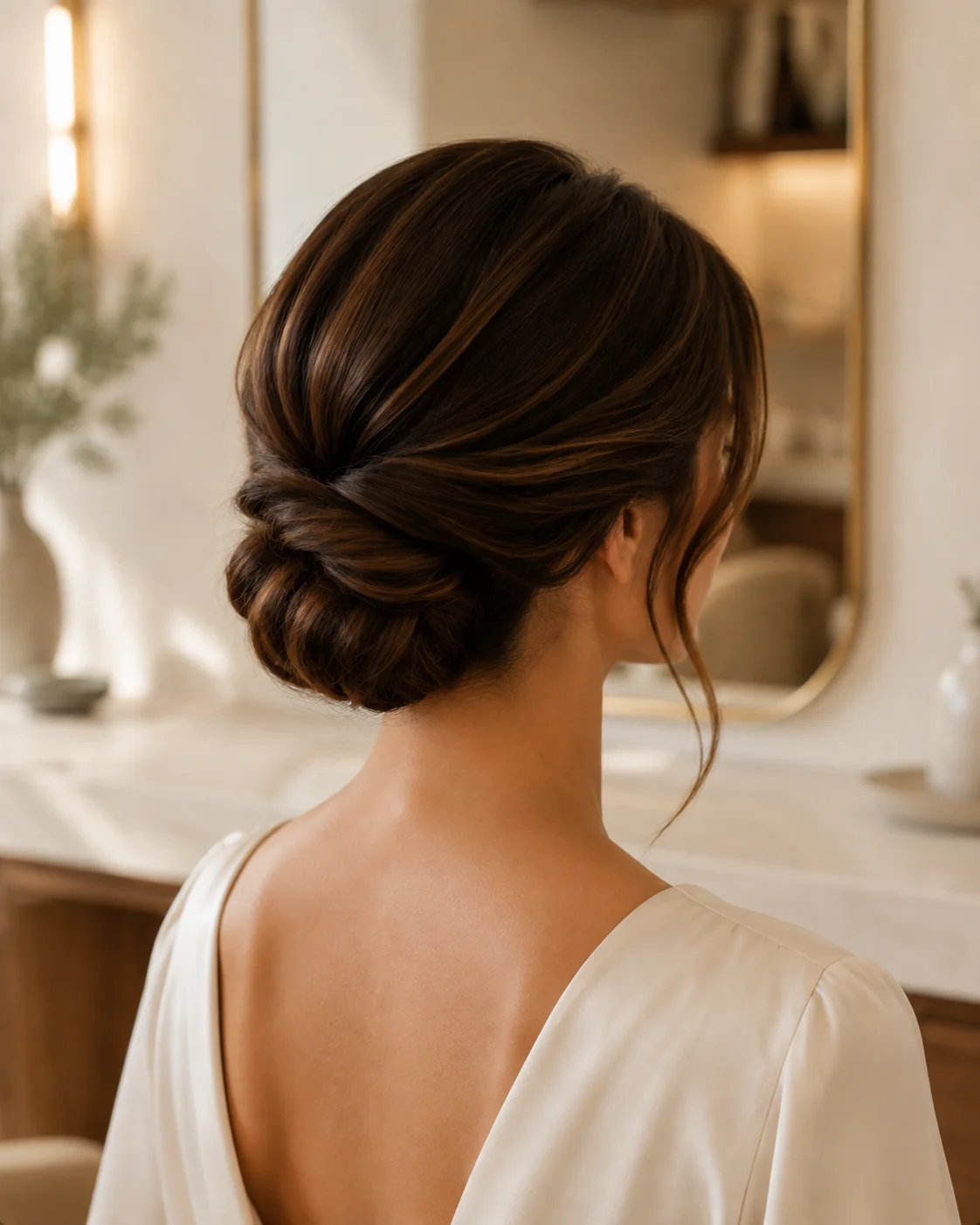 Raccolto elegante per un'occasione speciale